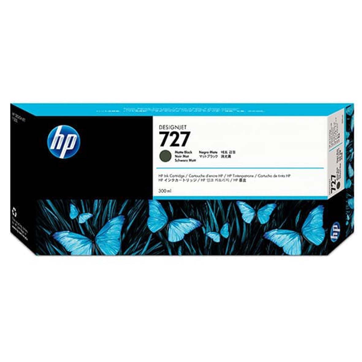 HP 727 300-ml Matte Black DesignJet Ink Cartridge – Plotterku – Jual